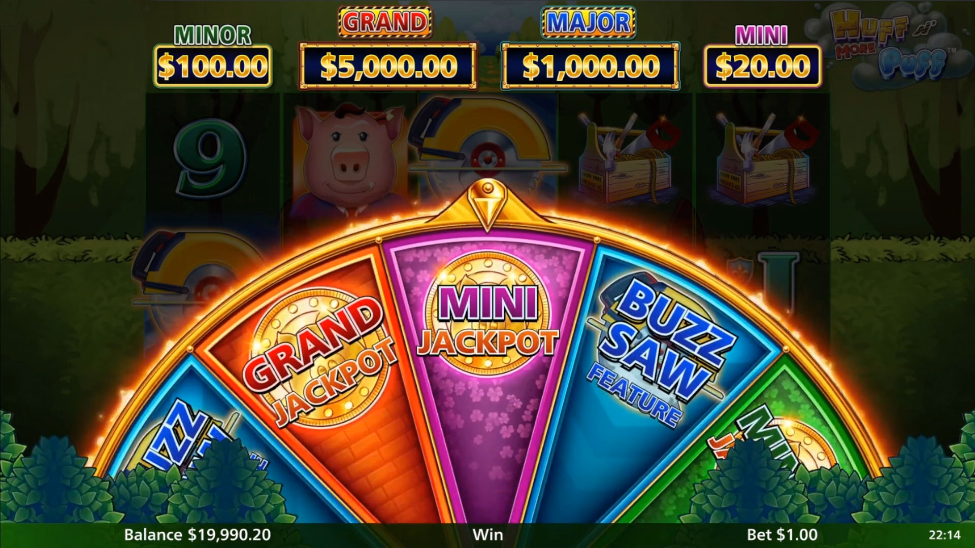 The bonus feature, where the larger outcomes are concentrated.